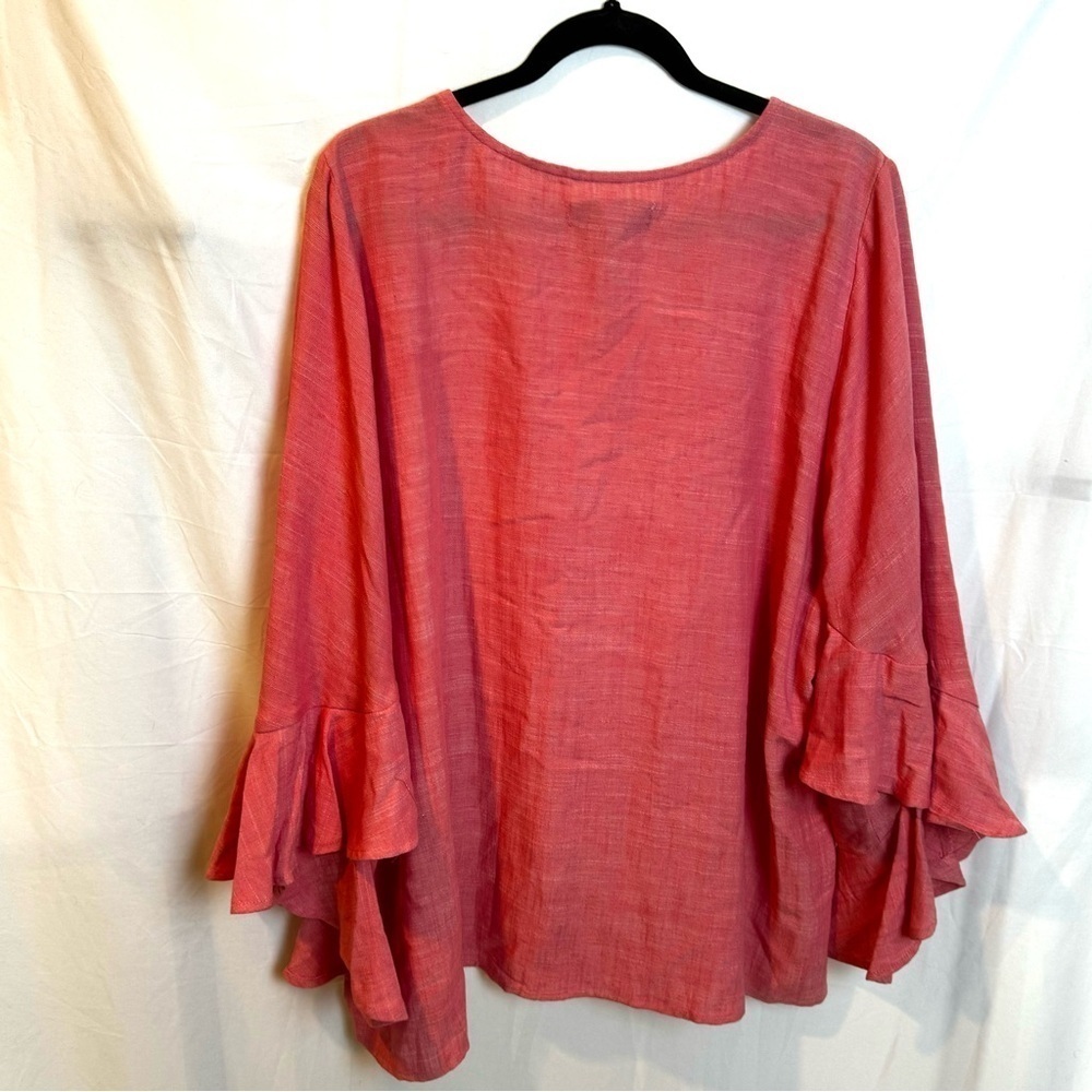 Fever Bell Sleeve Bohemian Plus Size Top Size 3X - Picture 7 of 11